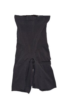 Spanx Shapewear Shorts Womens Medium Black High Waisted Tummy Control Shaper